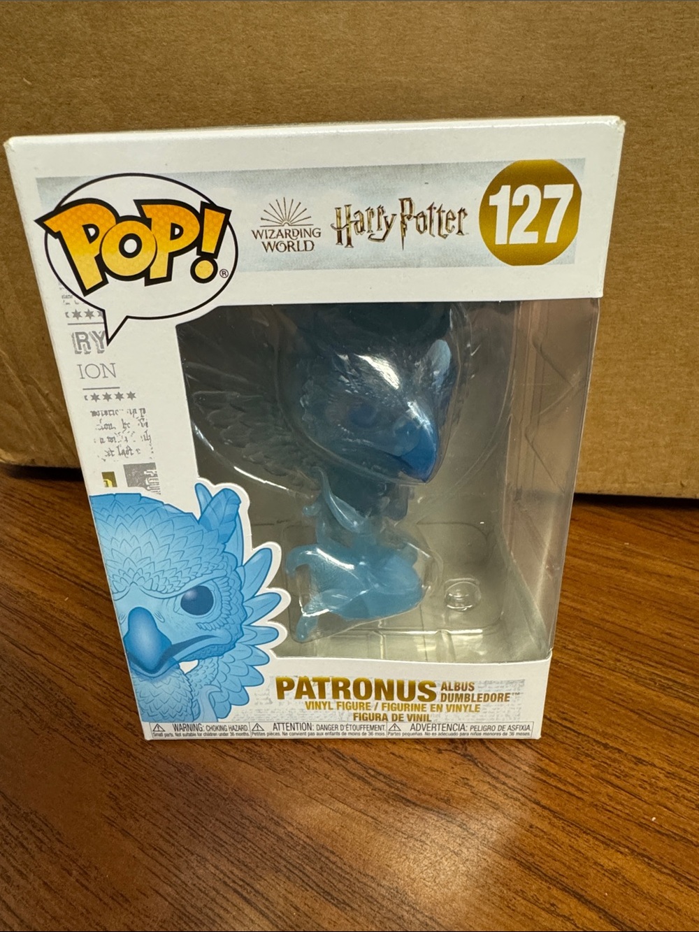 Funko Blue Translucent Patronus Hedwig Pop! Figure